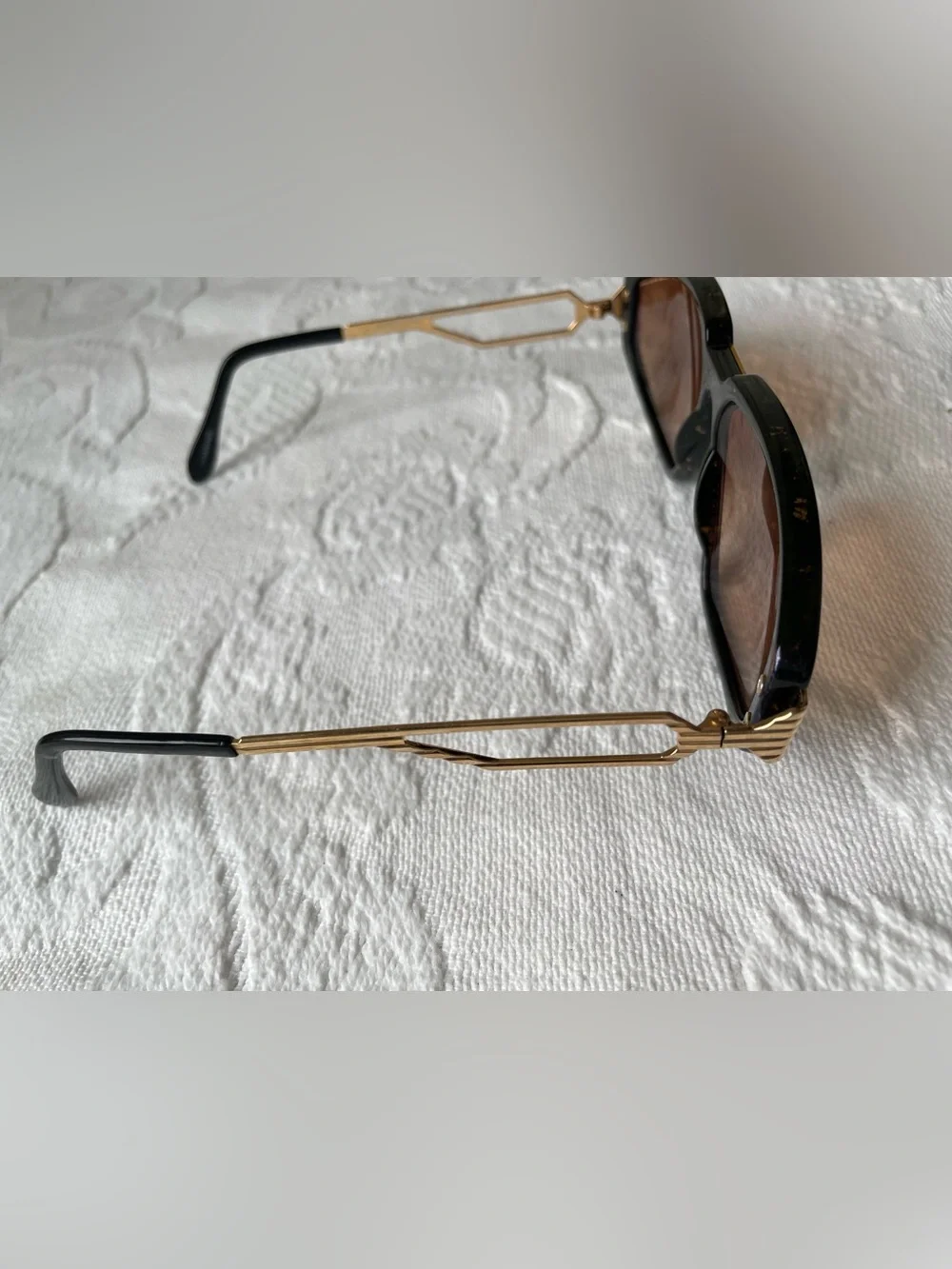 Alpina Genesis Project by Zucchelli brown gold flake pristine Frames 58-12-135